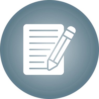 Not simgesi, vektör çizimi basit tasarım alınıyor