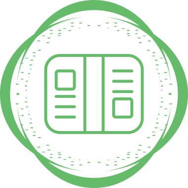 Kutu simgesi vektör illüstrasyonu