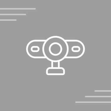 Web kamerası web simgesi vektör illüstrasyonu