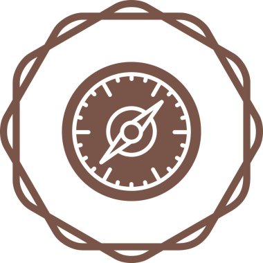 pusula simgesi web basit illüstrasyon