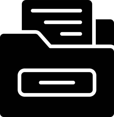 Dosya Dizini Web simgesi basit illüstrasyon