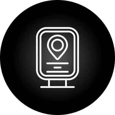 konum pin simgesi vektör illüstrasyonu 