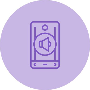 akıllı telefon simgesi, vektör illüstrasyonu basit tasarım