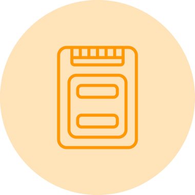 Ssd dosya biçimi vektör illüstrasyonu