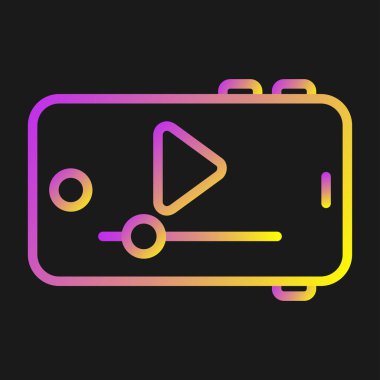 video web simgesi basit illüstrasyon