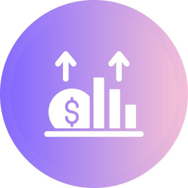 Ekonomi ikonu vektör illüstrasyonu