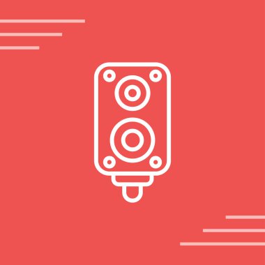 hoparlör simgesi, vektör illüstrasyonu basit tasarım