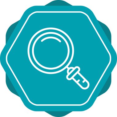 Büyütme cam simgesi vektör illüstrasyonu  