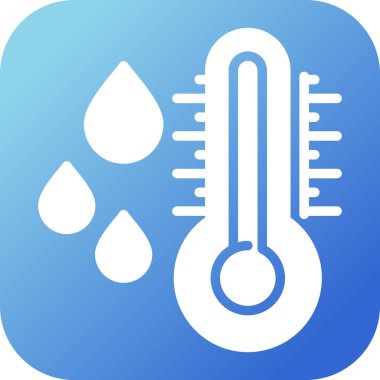 termometre ağ simgesi vektör çizimi 