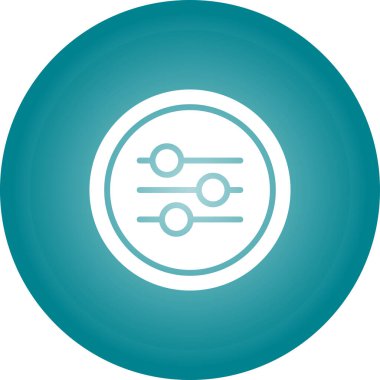 Equalizer ağ simgesinin vektör illüstrasyonu