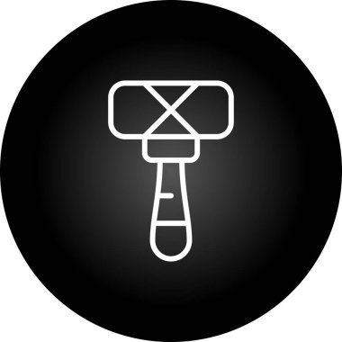 Çekiç simgesi. Web basit illüstrasyonu