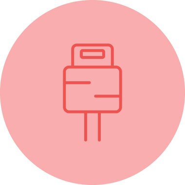 elektrik dolgu simgesi web illüstrasyonu