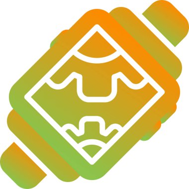 Modern Smartwatch simgesinin vektör çizimi    