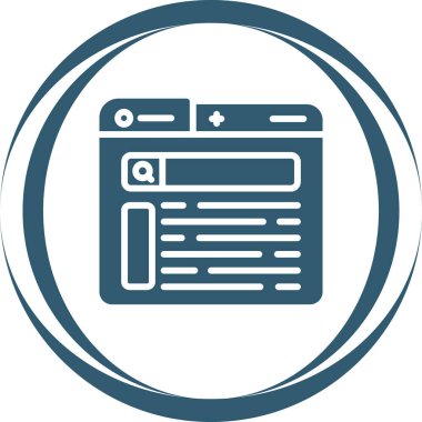 Ara. Web simgesi basit tasarım