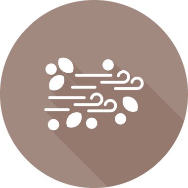 Rüzgar simgesinin vektör illüstrasyonu