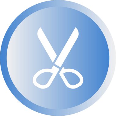 Scissors icon, vector illustration simple design