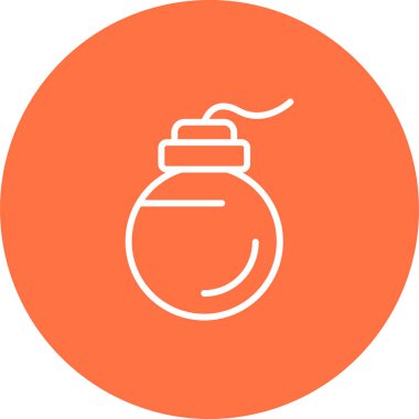 bomba ikonu web basit vektör çizimi