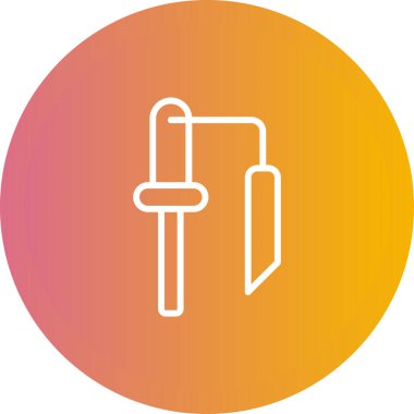 Ateşleyici Vektör Satır Simgesi Tasarımı