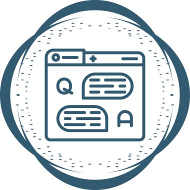 Forum web simgesi, basit illüstrasyon