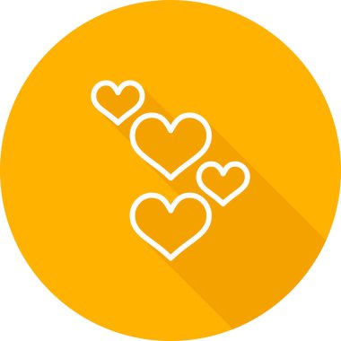 Love hearts web vektör illüstrasyonu