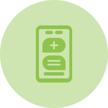 Çevrimiçi Randevu Web simgesi, basit vektör illüstrasyonu