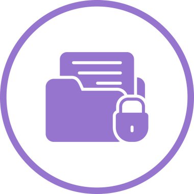 veri güvenlik simgesi, vektör illüstrasyonu. Veri Şifreleme 