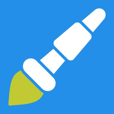 Fırça Simgesini Boya. Mobil Kavram ve Web Tasarımı için Doğrusal Biçim İmzalama. Ev Onarım Aracı Taslak Vektör Simgesi. Sembol, Logo Illustration. Vektör Grafikleri