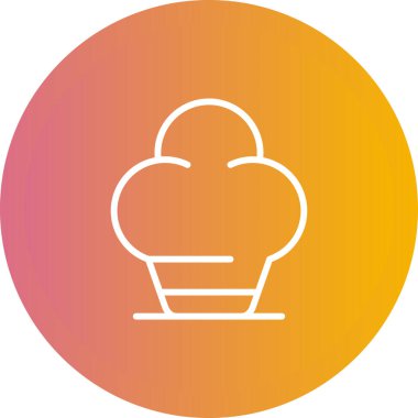 Şef Şapka web simgesi, basit vektör illüstrasyonu