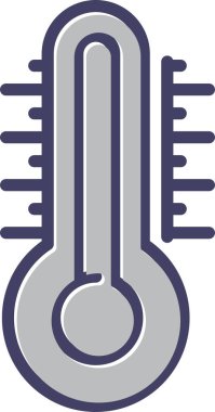 termometre ağ simgesi vektör çizimi 