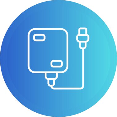 Sabit disk simgesi, vektör illüstrasyonu basit tasarım