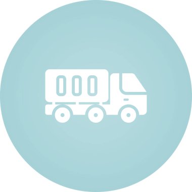 Kamyon web simgesi. Vektör illüstrasyonu