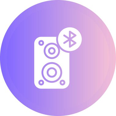 Taşınabilir Bluetooth Hoparlörünün vektör çizimi