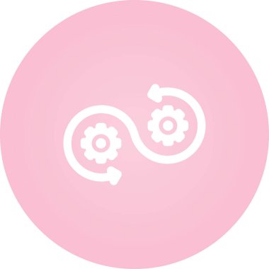 DevOps simgesi, vektör illüstrasyonu basit tasarım