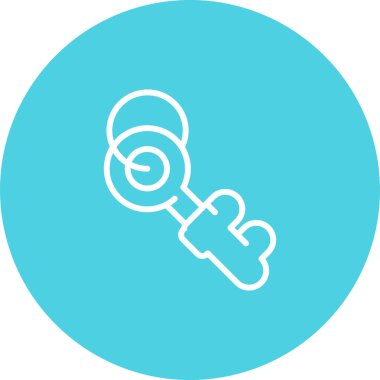 Anahtar. Web simgesi basit illüstrasyon