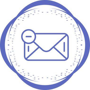 Simge işaret vektörü illüstrasyonunu sil 