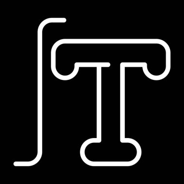 Typography simgesinin vektör illüstrasyonu