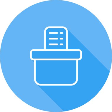 Oy Kutusu Simgesi, Seçim Oylaması Konsepti, Web Sitesi Siluet Tasarımı, Logo, Uygulama, Ui, Vektör İllüstrasyonu