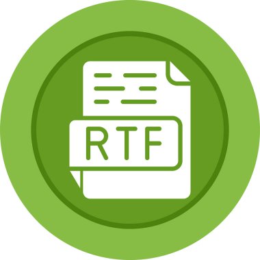 RFT file format icon, vector illustration simple design clipart