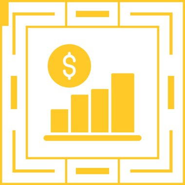 Stats icon, vector illustration simple design