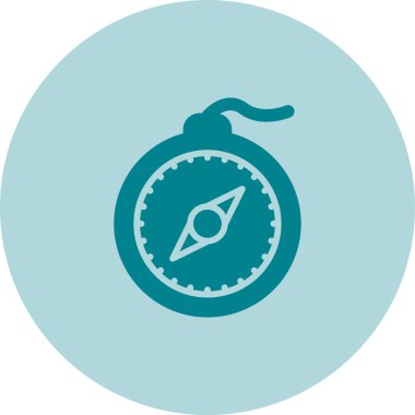 pusula simgesi web basit illüstrasyon