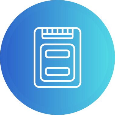 Ssd dosya biçimi vektör illüstrasyonu