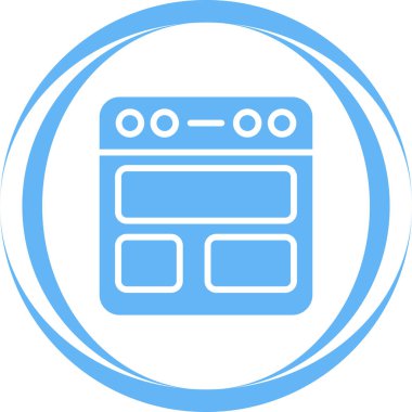 tarayıcı simgesi vektör illüstrasyonu