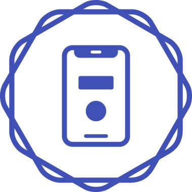 akıllı telefon simgesi, vektör illüstrasyonu basit tasarım