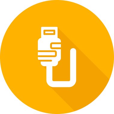 usb simgesi, vektör illüstrasyonu basit tasarım