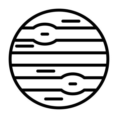 Gezegenin vektör illüstrasyon simgesi 