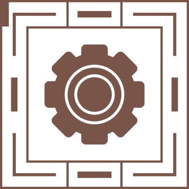 ayar simgesi, vektör illüstrasyonu