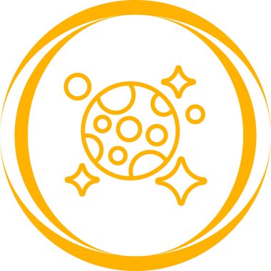 ay ve yıldız simge vektör çizim 