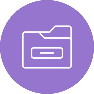 Dosya Dizini Web simgesi basit illüstrasyon