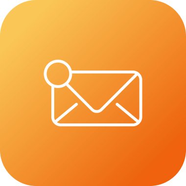 e-posta mektup simge vektör çizim 