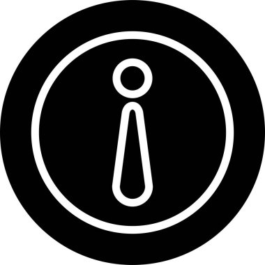 Dairedeki bilgi simgesinin web illüstrasyonu